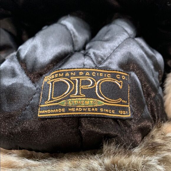 DPC Dorfman Pacific Red and Black Buffalo Plaid Trapper Hat with Fur Trim. XL - Picture 8 of 9